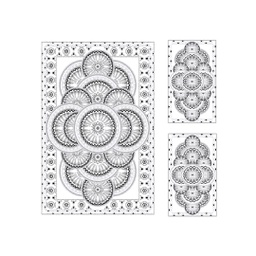 أزهر A1821 (مستطيل, ( T 150X220 + 2T 60X110 ), أبيض فاتح)
