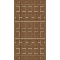 MELODIE 9796B (Rectangulaire, 190X400, BRUN PALE_IVOIRE)