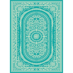 NOUR 95280 (Rectangular, 200X275, VERT TURQUOISE)