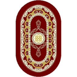 بلازا 92380 (بيضوي, 60X100, أحمر عنابي)
