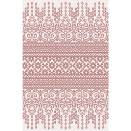 JAKARTA A0841 (Rectangulaire, 200X280, ECRU SHRINK_BOIS DE ROSE)