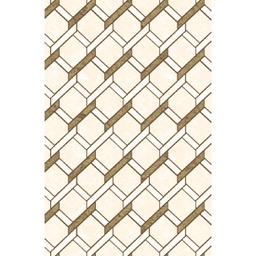 MADRID A0960 (Rectangular, 200X280, ECRU SHRINK - MARRON CAFÈ)