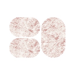MADRID 93090 (Oval, ( O 80X130 + 2O 65X100 ), ECRU SHRINK_BOIS DE ROSE)