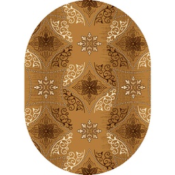 NOUR 95313 (Oval, 160X230, MARRON MIEL)