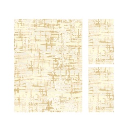 KILIS 97010 (Rectangulaire, ( T 160X220 + 2T 60X110 ), ECRU SHRINK - ECRU)