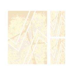 TERCAN 97020 (Rectangulaire, ( T 160X220 + 2T 60X110 ), ECRU)