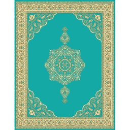 NOUR 51690 (Rectangular, 300X400, VERT TURQUOISE)