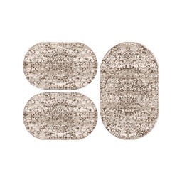 ANKARA A1180 (Ovale, ( O 80X130 + 2O 65X100 ), IVOIRE)