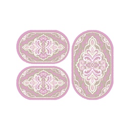 براغا 95660 (بيضوي, ( O 80X130 + 2O 65X100 ), وردي خشبي)