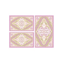 BRAGA 95660 (Rectangular, ( T 80X130 + 2T 65X100 ), BOIS DE ROSE)