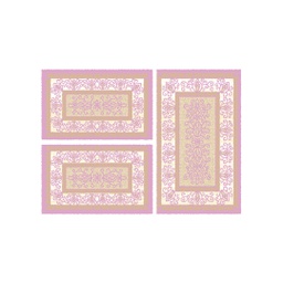 BRAGA 98740 (Rectangulaire, ( T 80X130 + 2T 65X100 ), BOIS DE ROSE)