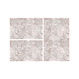 JAKARTA A2736 (Rectangular, ( T 80X130 + 2T 65X100 ), ECRU SHRINK - GRIS CLAIRE)