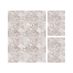 JAKARTA A2736 (Rectangular, ( T 160X220 + 2T 60X110 ), ECRU SHRINK - GRIS CLAIRE)