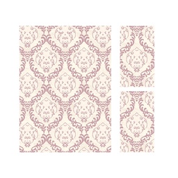 MADRID A014A (Rectangular, ( T 160X220 + 2T 60X110 ), ECRU SHRINK_BOIS DE ROSE)
