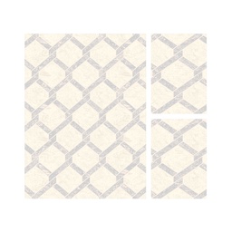 MADRID A0960 (Rectangulaire, ( T 160X220 + 2T 60X110 ), ECRU SHRINK - GRIS CLAIRE)