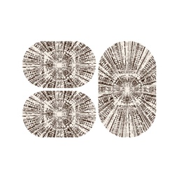 PALACE 98311 (Oval, ( O 80X130 + 2O 65X100 ), MARRON CAFE)