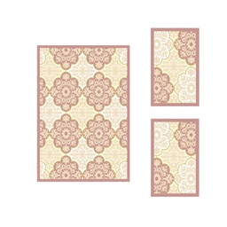 BRAGA A2450 (Rectangular, ( T 150X220 + 2T 75X120 ), BOIS DE ROSE)