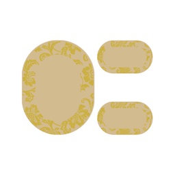 PLAZA 9678F (Oval, ( O 100X130 + 2O 60X100 ), BEIGE)