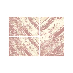 DUBAI 94585 (Rectangular, ( T 80X130 + 2T 65X100 ), BOIS DE ROSE)