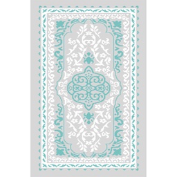 MADRID 92930 (Rectangular, 60X110, SHRINK GRIS CLAIR / BLEU TRQ)