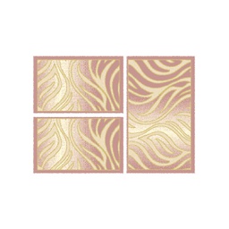 BRAGA 98720 (Rectangulaire, ( T 80X130 + 2T 65X100 ), BOIS DE ROSE)