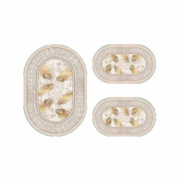 WISSEM 1307A (Ovale, ( O 80X115 + 2O 50X80 ), MULTI COULEURS, Tuft)