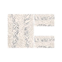 OZEL A1570 (Rectangular, ( T 100X130 + 2T 60X100 ), ECRU SHRINK  - GRIS FONCÈ)