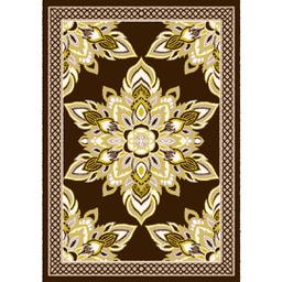 AZHAR 97162 (Rectangular, 190X270, MARRON CAFE)