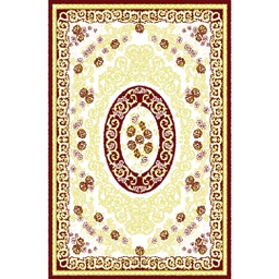 فالينسيا 92683 (مستطيل, 200X280, بني عنابي / قشدي)