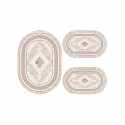 WISSEM 2184A (Oval, ( O 80X115 + 2O 50X80 ), MULTI COULEURS, Tuft)