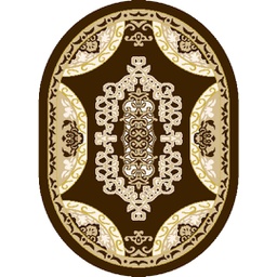 PLAZA 9237F (Oval, 100X130, MARRON CAFE)