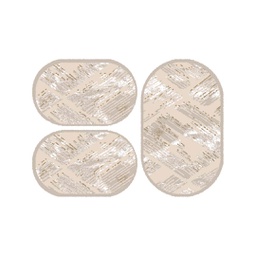 VALENCIA 76600 (Oval, ( O 80X130 + 2O 65X100 ), IVOIRE CLAIRE_CREME)