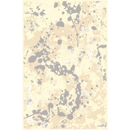 KILIS 95450 (Rectangulaire, 160X230, ECRU SHRINK  - GRIS FONCÈ)