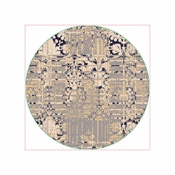 WISSEM 1695A (Round, 80X80, MULTI COULEURS, Tuft)