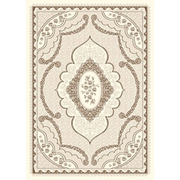 RIZE A3051 (Rectangular, 200X280, ECRU SHRINK - MARRON CAFÈ)