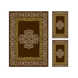 PLAZA 96760 (Rectangulaire, ( T 150X230 + 2T 60X115 ), MARRON CAFE)