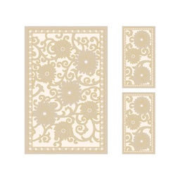 VALENCIA 7659B (Rectangulaire, ( T 150X230 + 2T 60X115 ), CREME_CREME)
