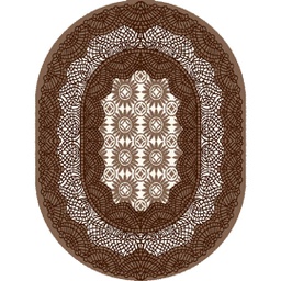 SHIRAZ 76072 (Ovale, 200X150, BRUN PALE)