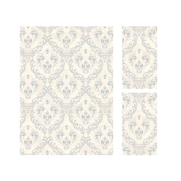 MADRID A0140 (Rectangular, ( T 160X220 + 2T 60X110 ), ECRU SHRINK - GRIS CLAIRE)