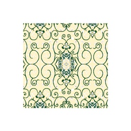 VALENCIA 51123 (Living room &amp; Room, LARGEUR 200, VERT EMERAUDE_CREME, Oriental)