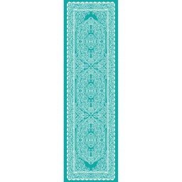 MELODIE 89050 (Rouleau, 90X400, VERT TURQUOISE_CREME)