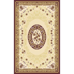 VALENCIA 92680 (Rectangulaire, 250X400, MARRON BORDEAUX_CREME)