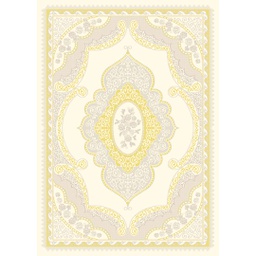 RIZE A3051 (Rectangular, 200X280, ECRU SHRINK_MARRON MIEL)