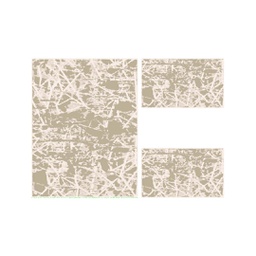 RIZE A2880 (Rectangular, ( T 100X130 + 2T 60X100 ), ECRU SHRINK - IVOIRE)