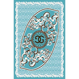 AZHAR 9072F (Rectangular, 200X280, BLEU)