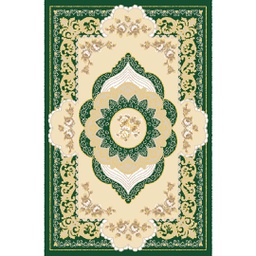 VALENCIA 93003 (Rectangular, 200X280, VERT EMERAUDE_CREME)