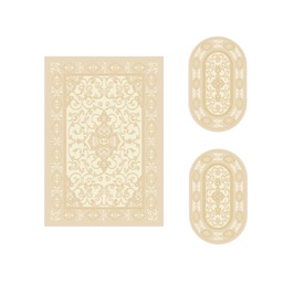 VALENCIA 5112B (Various Sets, ( T 155X220 + 2O 90X55 ), CREME_CREME)