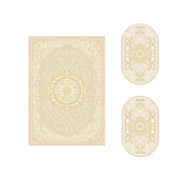 VALENCIA 5113B (Various Sets, ( T 155X220 + 2O 90X55 ), CREME_CREME)