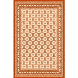 MELODIE 86600 (Rectangulaire, 190X275, BRIQUE FONCE - IVOIRE)