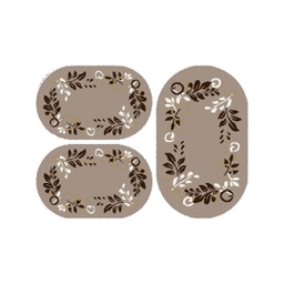 بلازا 92360 (بيضوي, ( O 80X130 + 2O 65X100 ), عاجي)
